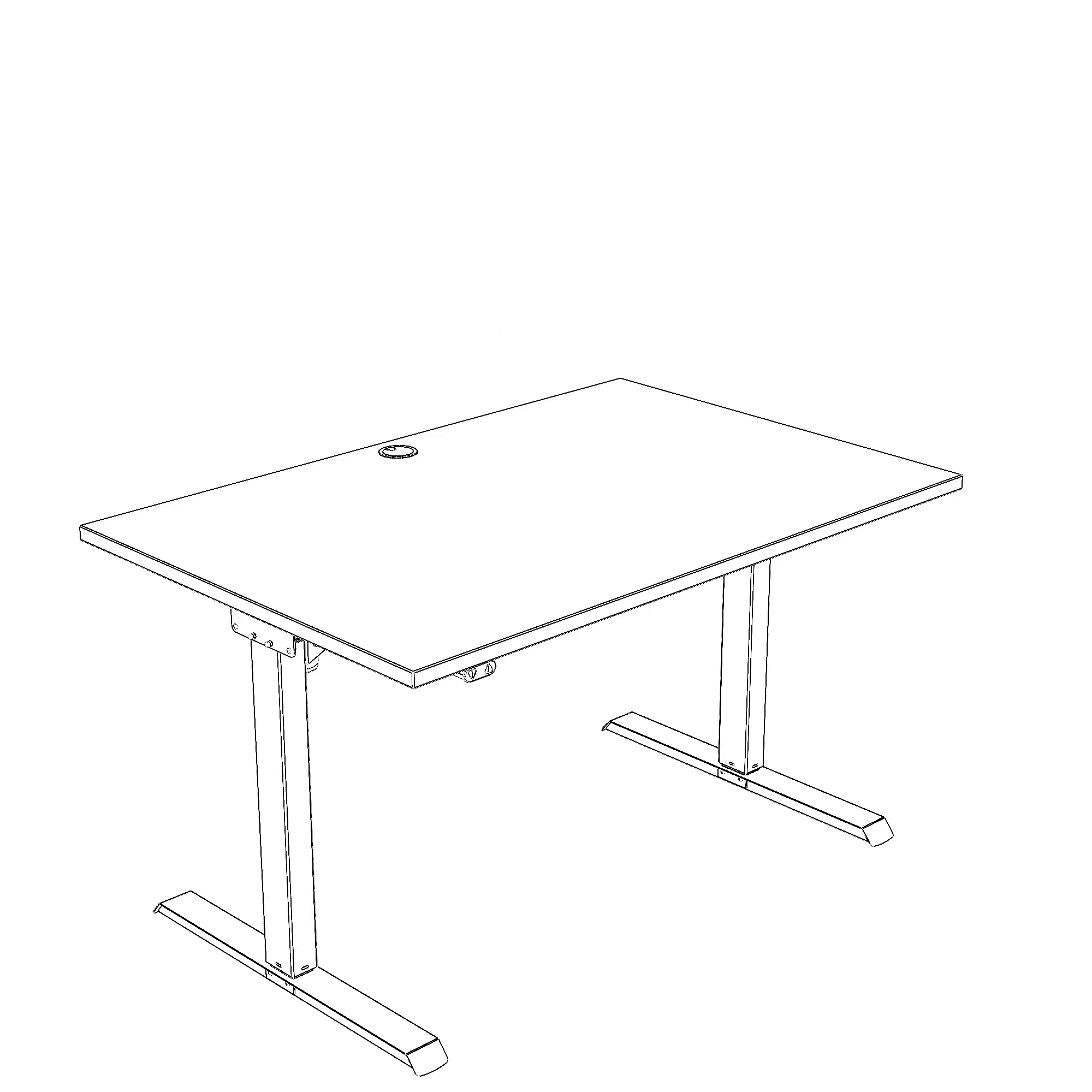 Bureau Assis-Debout Simple — Design Minimaliste