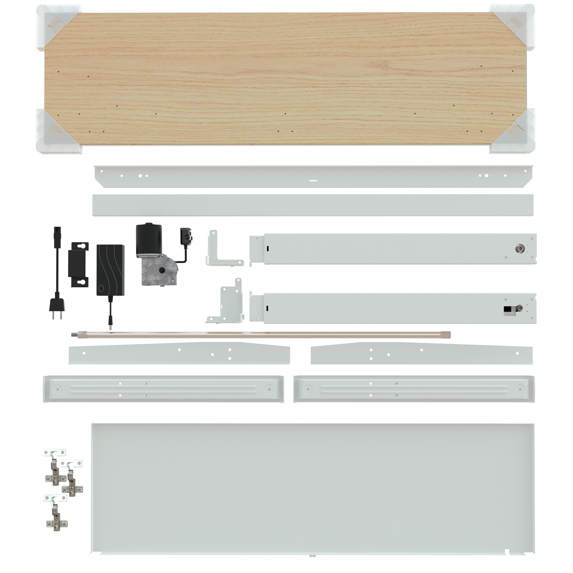 Bureau Assis-Debout SPLIT — Compact, Épuré & Rangement Intégré
