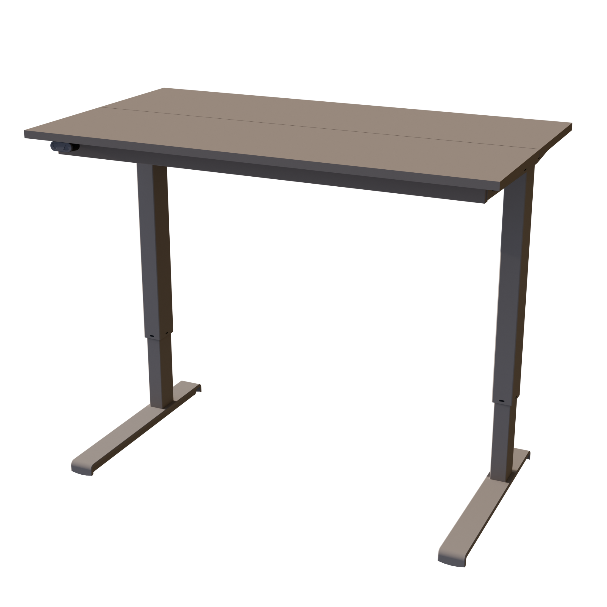 Bureau Assis-Debout SPLIT — Compact, Épuré & Rangement Intégré
