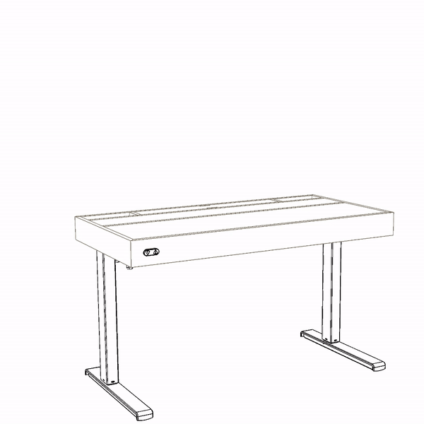 Bureau Assis-Debout STORAGE — Rangements Intégrés & Design Épuré